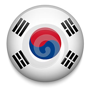 SOUTH KOREA flag button