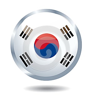 South Korea flag vector