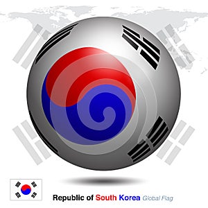 South Korea global flag