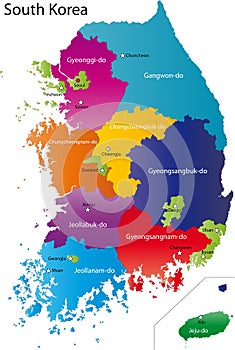 South Korea map