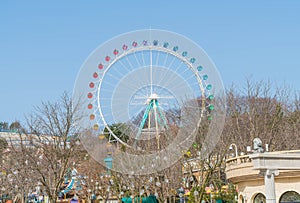 SOUTH KOREA - March 6: The Architecture and unidentified tourist