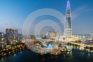 South Korea skyline of Seoul at night, The best view of South Ko