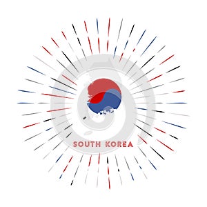 South Korea sunburst badge.