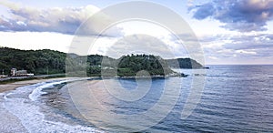 South Korean east coast beach and ocean View of East Sea