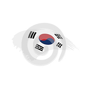 South Korean flag, vector illustration