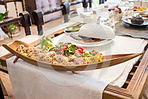 South korean tea ceremony table