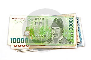 South Korean Won currency photo
