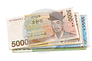 South Korean Won currency