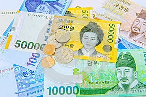 South Korean Won Currency.