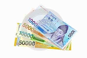 South Korean Won Currency.