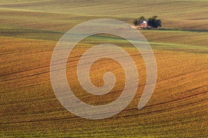 South Moravian fields, Czech Republic fields, moravian hills