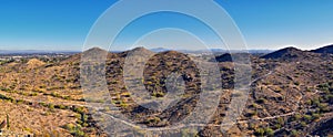 South Mountain Park and Preserve, Pima Canyon Hiking Trail, Phoenix, Southern Arizona desert.