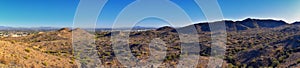 South Mountain Park and Preserve Views from Pima Canyon Hiking Trail, Phoenix, Southern Arizona desert.