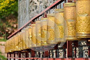 South Mountain Temple(Nanshan si). a famous landmark in the Ancient city of Xining, Qinghai, China.