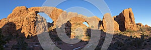 South and North Window in Arches