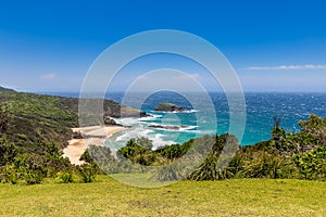 South Pacific Ocean Coast seen from Smoky Cape Picnic Area, New South Wales, Australia