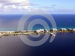 South Palm Beach & Lake Worth Pier aerial view photo