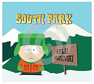 South Park Kyle Broflovsky isolated vector editorial