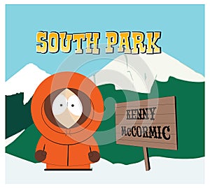 South Park Kenny McCormic isolated vector editorial