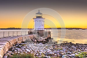 South Portland, Maine, USA at the Portland Breakwater Light