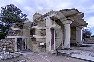 The South Propylaeum at the archaeological site of Knossos