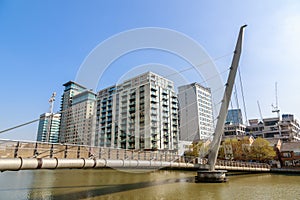 South Quay footbridge in Canary Wharf