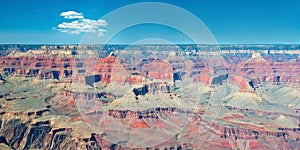 South Rim of Grand Canyon in Arizona panorama