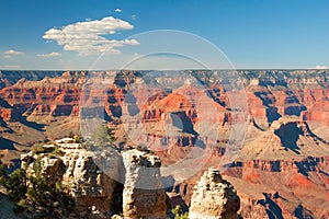 South Rim of Grand Canyon in Arizona panorama
