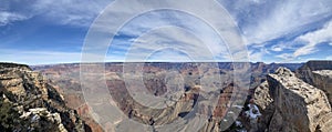 South rim of Grand Canyon in winter