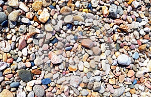 South Sardinia, stones on the beach