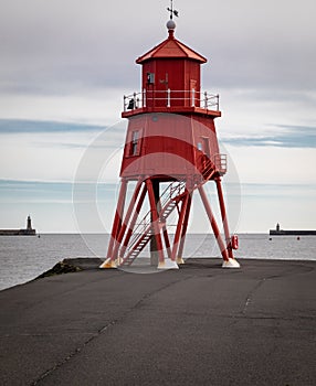 South Shields River Tyne - the Herd Groyne lighthouse