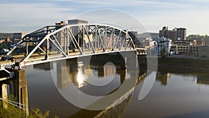 South Side Bridge over Kanawha River Charleston West Virginia State Capitol