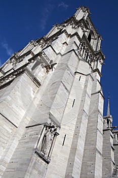 South side of Notre Dame, Paris, France