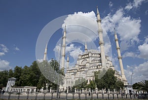 South side view of the Sabanci Central Mosque in Adana