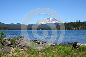 South Sister from Lava Lake