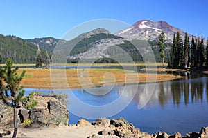 South Sister from Sparks Lake