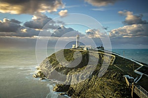 South Stack Lighthouse during the Golden Hour