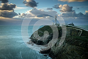 South Stack Lighthouse during the Golden Hour