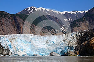 Sawyer Glacier in the Tracy Armin the Boundary Ranges of Alaska, United States photo