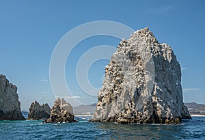 South view on Reserva de Los Marina boulders, Cabo San Lucas, Mexico photo