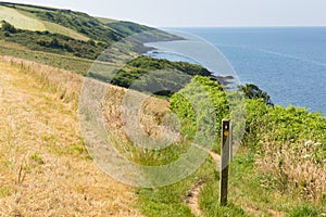 South West Coastal Path Polkerris Cornwall