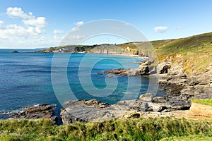 South West England coast in county of Cornwall