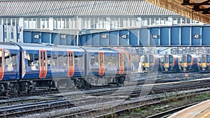 Train Arrival in Clapham Junction Station