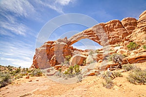 South window in Arches National Park, Utah