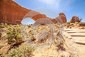 South window in Arches National Park, Utah