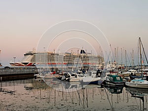 Southampton England cruise ship and yachts