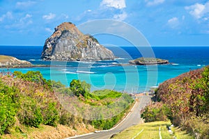 Southeastern Bay Beach (Baia do Sueste) in Fernando de Noronha Island Brazil.