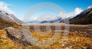 Southern Alps Mountains South Island New Zealand