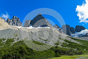 Pohorie južných Ánd Cerro Castillo v Čile