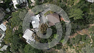 Southern California Canyon Homes Aerial Flyover View